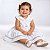 Vestido de Bebê Menina Branco Roupa Menina Infantil 100% Algodão 2 Meses a 6 Anos Batizado - Imagem 4