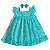 Vestido Bebê e Infantil Kiwi C/ Tiara Macio e confortável 100% Algodão - Imagem 1