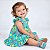 Vestido Bebê 100% Algodão Estampado Flamingo 2 Meses a 6 Anos Ariel - Imagem 2