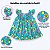 Vestido Bebê 100% Algodão Estampado Flamingo 2 Meses a 6 Anos Ariel - Imagem 5