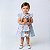 Kit Vestido Bebê e Infantil Menina Estampado Luxo com Boneca de pano Presente 100% Algodão 2 Meses a 6 Anos Maya - Imagem 3