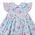 Kit Vestido Bebê e Infantil Menina Estampado Luxo com Boneca de pano Presente 100% Algodão 2 Meses a 6 Anos Maya - Imagem 5