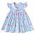 Kit Vestido Bebê e Infantil Menina Estampado Luxo com Boneca de pano Presente 100% Algodão 2 Meses a 6 Anos Maya - Imagem 4