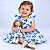 Kit Vestido Bebê Infantil Menina com Boneca de pano 100% Algodão - Rafaela - Imagem 1