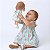 Vestido Bebê Infantil Menina com Boneca de pano 100% Algodão Presente 2 Meses a 6 Anos Estampado - Flor - Imagem 1