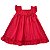 VESTIDO BEBÊ INFANTIL NATAL VERMELHO COM BONECA DE PANO - Imagem 2