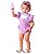 Body Jardineira Bebê 100% Algodão - Ayla - Imagem 1
