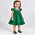 Vestido Bebê e Infantil Verde aplique Cereja 100% Algodão 2 Meses a 6 Anos Mundo Nina - Imagem 3
