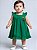 Vestido Bebê e Infantil Verde aplique Cereja 100% Algodão Mundo Nina - Imagem 2