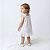 Vestido Bebê Infantil Toque Macio e super confortável Branco em Laise com Forro 100% Algodão 2 Meses até 6 Anos - Imagem 3