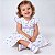 Vestido de Bebê e Infantil Estampa Coração 100% Algodão 2 Meses a 6 Anos Rebeca - Imagem 3