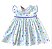 Vestido de Bebê e Infantil Estampa Coração 100% Algodão com Tiara  - Rebeca - Imagem 1