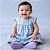 Vestido Bebê Menina Xadrez Lilás e Verde com Calcinha 100% Algodão - ISABELA - Imagem 1