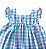 Vestido Bebê Menina Xadrez Lilás e Verde com Calcinha 100% Algodão - ISABELA - Imagem 4