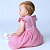 Vestido Bebê Infantil Manga Curta 100% Algodão com Tule - Lara - Imagem 2