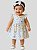 Vestido Infantil Bebê Floral com Borboletas e Faixa de Cabelo Confortável e Macio 100% Algodão - Gabi - Imagem 1