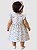 Vestido Infantil Bebê Floral com Borboletas e Faixa de Cabelo Confortável e Macio 100% Algodão - Gabi - Imagem 2