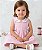 Vestido Bebê Infantil Menina Mundo Nina Macio Confortável Luxo Festa 2 Peças 100%Algodão 2 Meses a 8 Anos - Imagem 1