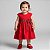 Vestido Bebê e Infantil Vermelho Com Laço - Milena - Imagem 1