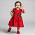 Vestido Bebê e Infantil Vermelho Com Laço - Milena - Imagem 3