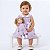 Kit Vestido e Infantil com Boneca de Pano 100% Algodão 2 Meses a 6 Anos Barbara - Imagem 1