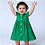 Vestido Bebê e Infantil Verde 100% Algodão - Copa Brasil - Imagem 2