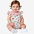 Body Jardineira Bebê Luxo com Blusinha 2 Peças 100% Algodão Malu - Imagem 1