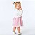 Vestido Bebê Menina com Bolero Plush Quentinho Mundo Nina Inverno Infantil Festa Clara - Imagem 3