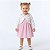 Vestido Bebê Menina com Bolero Plush Quentinho Mundo Nina Inverno Infantil Festa Clara - Imagem 2