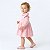 Vestido Bebê Menina Infantil Plush Rosa Manga Longa com Gola Toque Macio Frio Inverno 2 Meses ao 6 Anos - Imagem 3