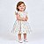 Kit Vestido Bebê Menina Florido Premium com Boneca 100% Algodão Manga Curta - Imagem 3