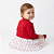 Vestido Bebê Cereja 100% Algodão com Bolero Plush 2 Meses a 6 Anos - Imagem 5