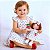 Kit Vestido Bebê Infantil Estampa Cereja com Boneca 2 Meses a 8 Anos BIBI - Imagem 1