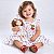 Kit Vestido Bebê Infantil Estampa Cereja com Boneca 2 Meses a 8 Anos BIBI - Imagem 1