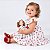 Kit Vestido Bebê Infantil Estampa Cereja com Boneca 2 Meses a 8 Anos BIBI - Imagem 2
