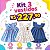 KIT 3 VESTIDOS 100% ALGODÃO 2 MESES A 6 ANOS - Imagem 1