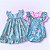 Kit Vestido Jardineira e Blusinha Premium 3 Peças 2 Meses a 1 Ano 100% Algodão - Aurora - Imagem 1