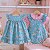 Kit Vestido Jardineira e Blusinha Premium 3 Peças 2 Meses a 1 Ano 100% Algodão - Aurora - Imagem 3