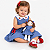 Kit Vestido Bebê Infantil com Boneca Gola Bordado Cereja 2 Meses a 8 Anos MAVIE - Imagem 3