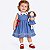 Kit Vestido Bebê Infantil com Boneca Gola Bordado Cereja 2 Meses a 8 Anos MAVIE - Imagem 2