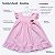 Vestido Bebê Infantil Premium Rosa Listrado 100% Algodão Antonella - Imagem 4