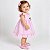 Vestido Bebê Infantil Premium Rosa Listrado 100% Algodão Antonella - Imagem 2