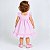 Vestido Bebê Infantil Premium Rosa Listrado 100% Algodão Antonella - Imagem 3
