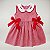 Kit 3 Peças Vestido + Jardineira + Blusinha Luxo 100% Algodão Giulia - Imagem 3