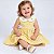 Vestido Bebê Infantil Menina Xadrez Amarelo 100% Algodão Mundo Nina 2 Meses até 8 Anos Liz - Imagem 1
