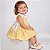 Vestido Bebê Infantil Menina Xadrez Amarelo 100% Algodão Mundo Nina 2 Meses até 8 Anos Liz - Imagem 2