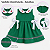 Vestido Bebê Menina e Infantil gola branca c/ bordado 100% Algodão 2 Meses a 8 Anos Luna - Imagem 4