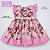 Vestido de Bebê Infantil Luxo Confortável e Macio 100% Algodão 2 Meses até 6 Anos - AMORE - Imagem 3