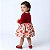 Vestido de bebê com Bolero 100% Algodão Imperial Vermelho - Imagem 3