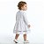 Vestido de Bebê e Infantil Branco com Bolero em Plush 100% Algodão 2 Peças 2 Meses a 4 Anos Batizado - Imagem 2